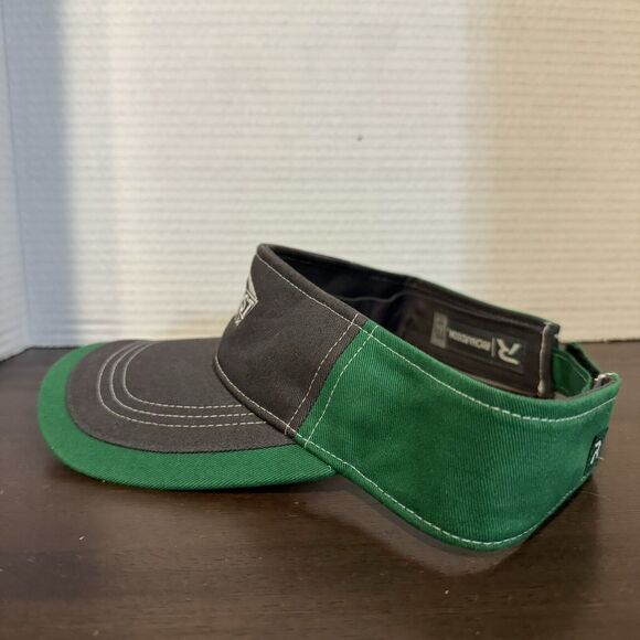 Hurst Farm Supply Golf Visor Adjustable Hook & Loop Strap Hat Gray Green Farm - Picture 7 of 11